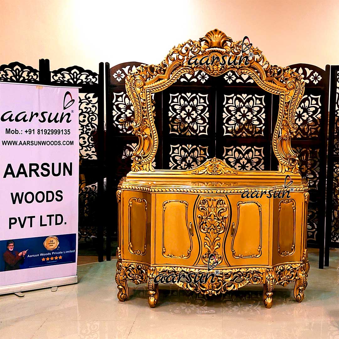 Antique Gold Dresser in 2 Different Customization view 4