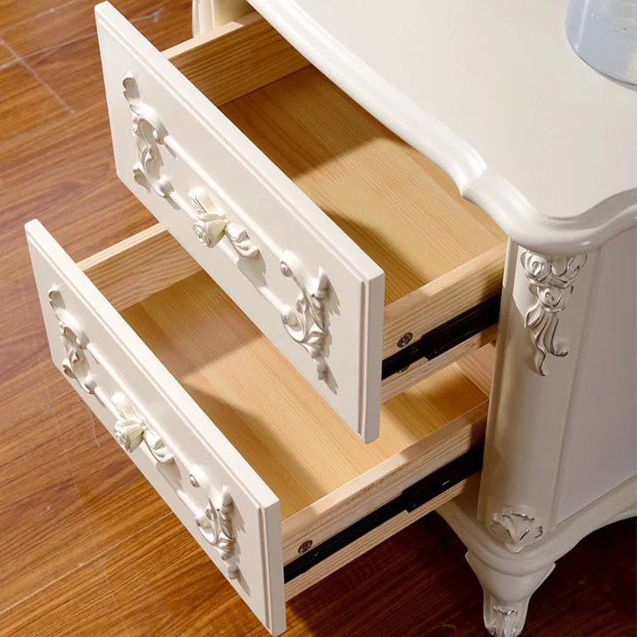Carved Wooden Chest Table / End Table set of 2 view 4