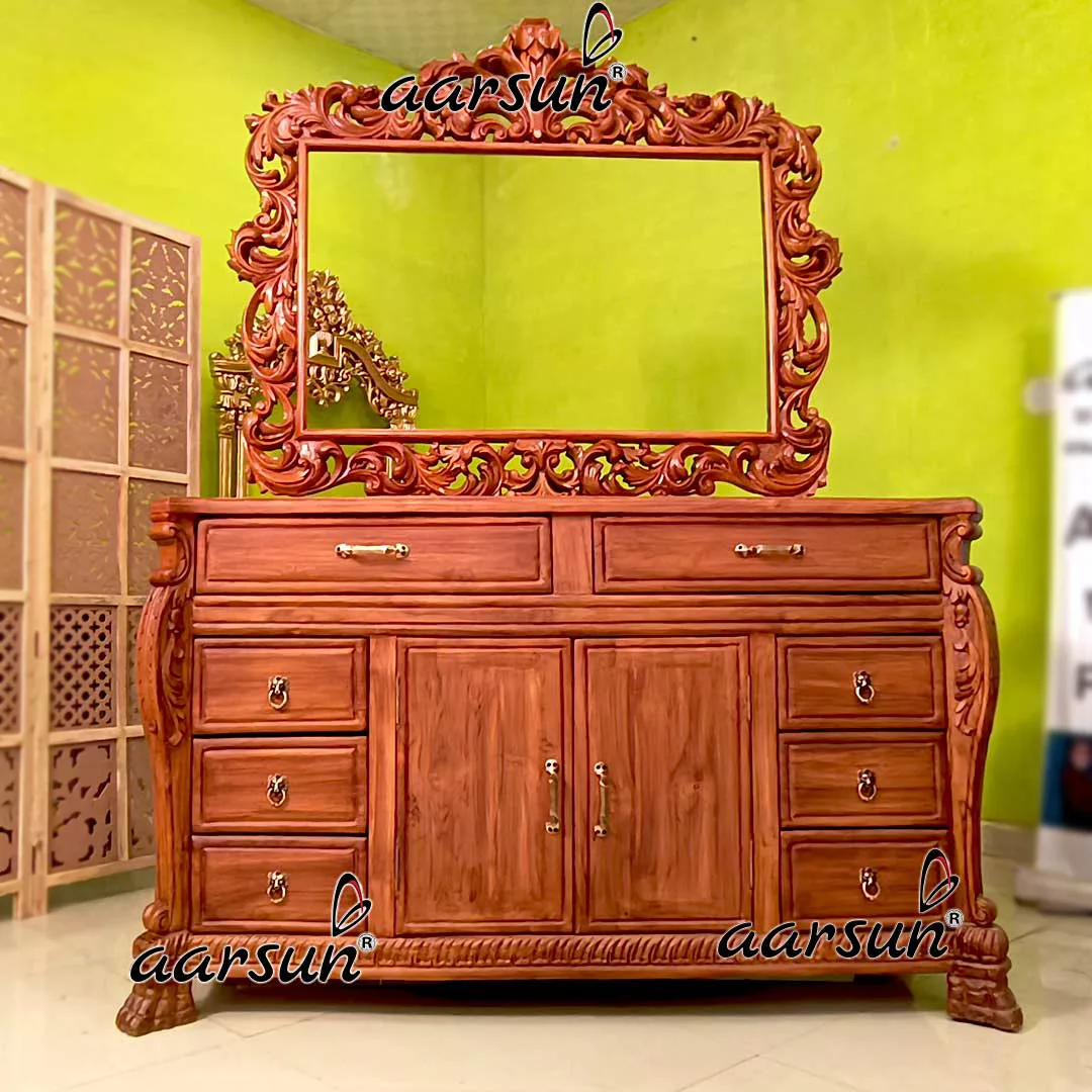 Classy Teak Wood Dressing Table With