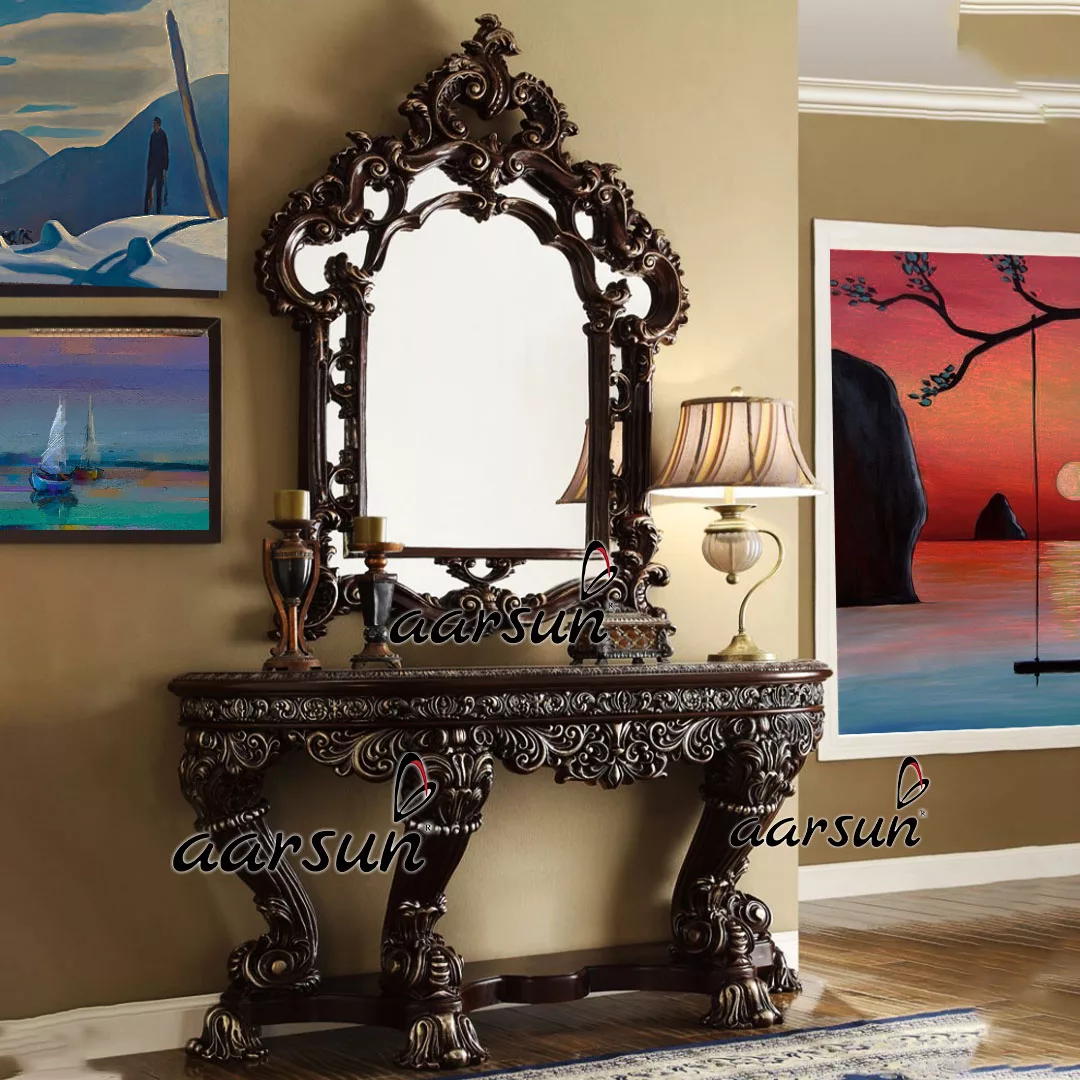 Dark Polish Dressing Table
