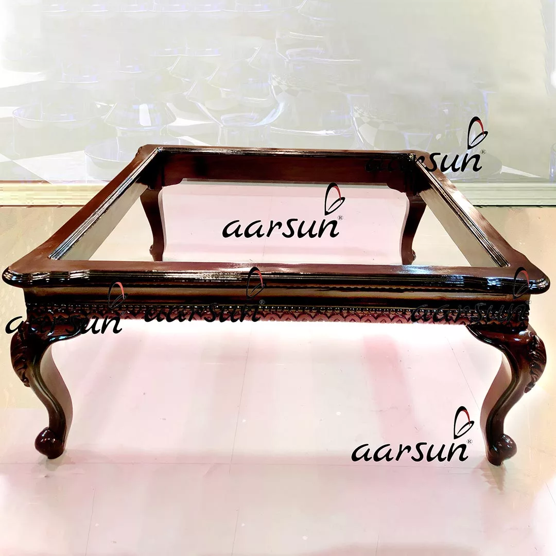 Handmade Wooden Teapoy Coffee Table