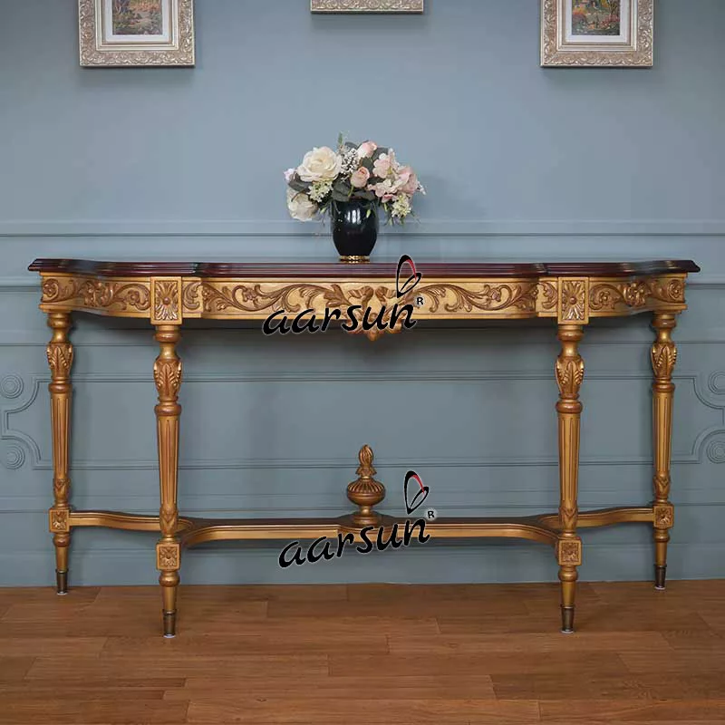 Trending Modern Royal Carved Console Table