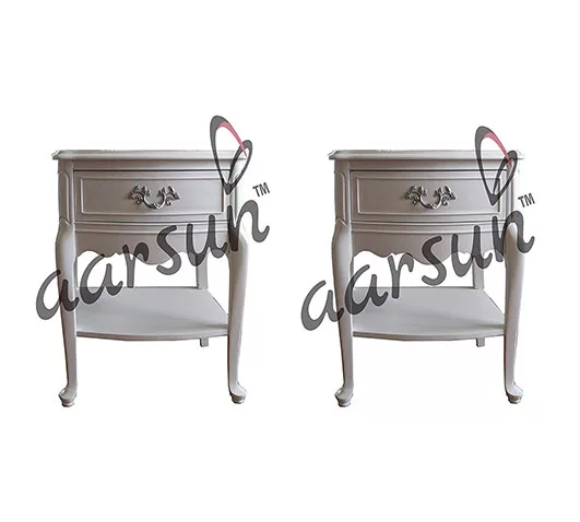 Wooden Light Table Set Of 2 For Bedroom
