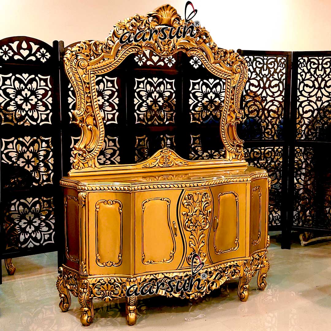Antique Gold Dresser in 2 Different Customization view 6