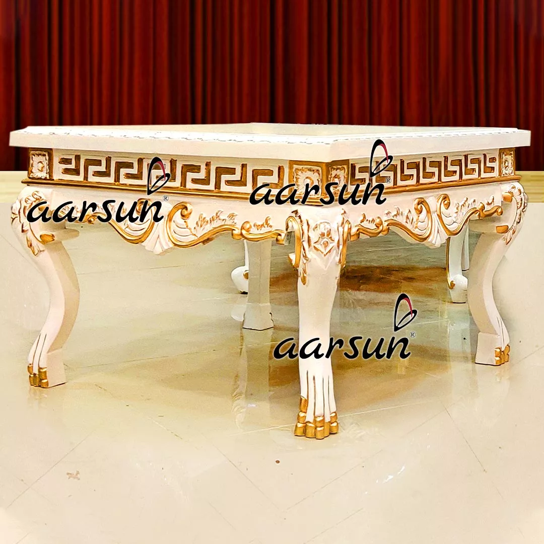 Classic Teapoy Table In Teak Wood