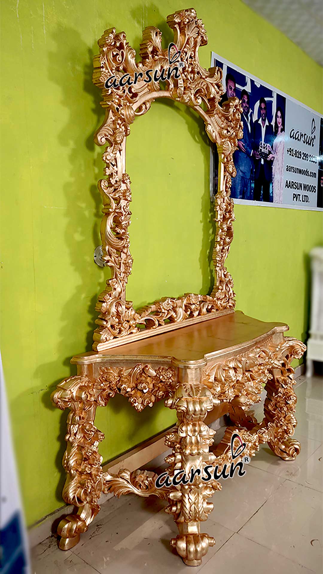 Grand Console with Mirror Frame view 4