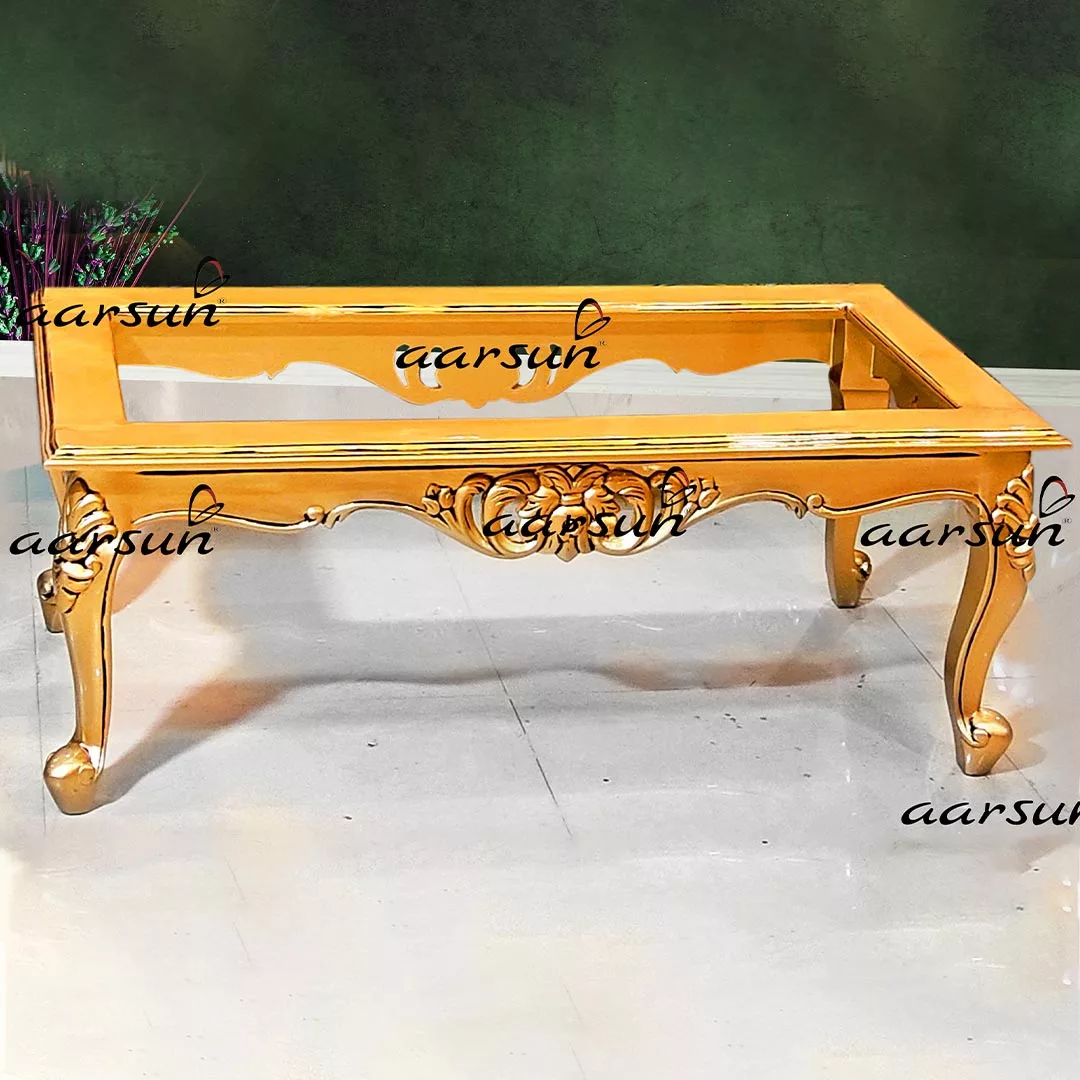 Handcrafted Wooden Center Table Frame
