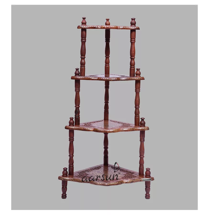 Handmade Wooden Corner Stand COR-0011