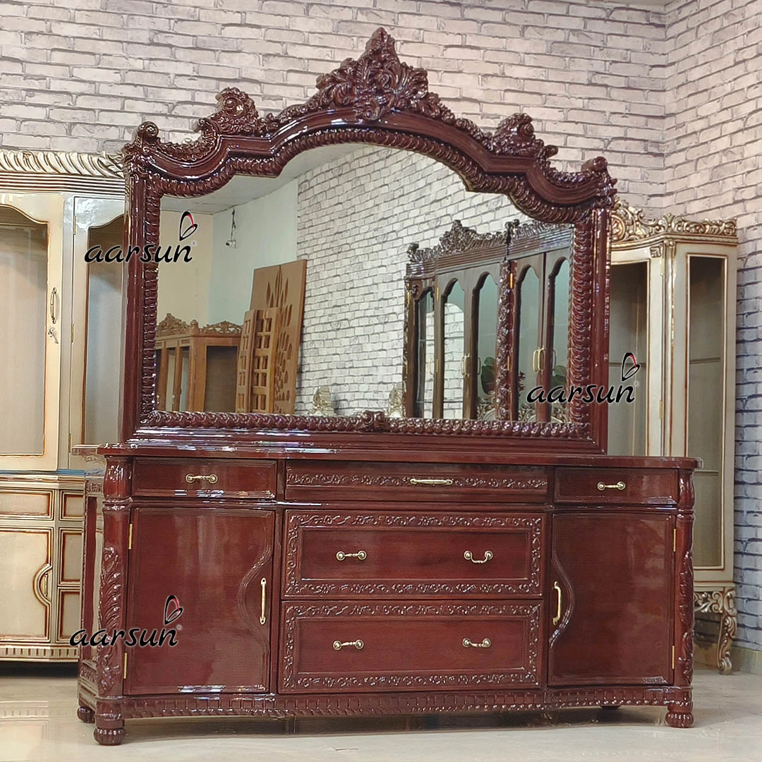Mirror Frame Unit with Fine Carving view 3