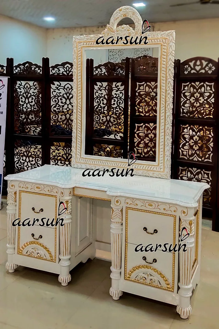 Modern Wooden Dressing table design view 3