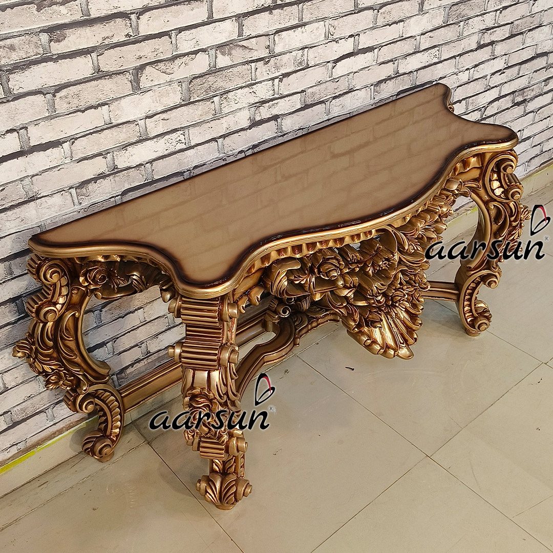 Premium Wood Console Table view 4