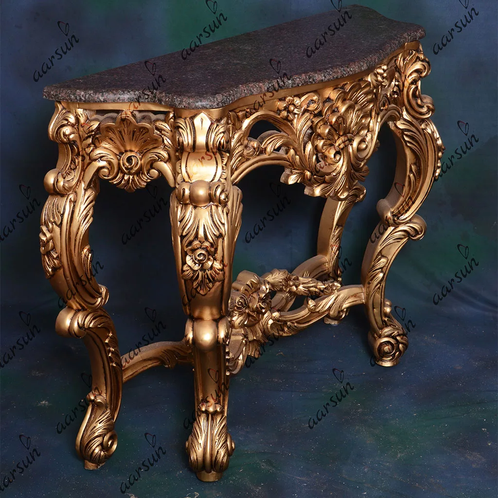 Royal Wooden Console Table view 3