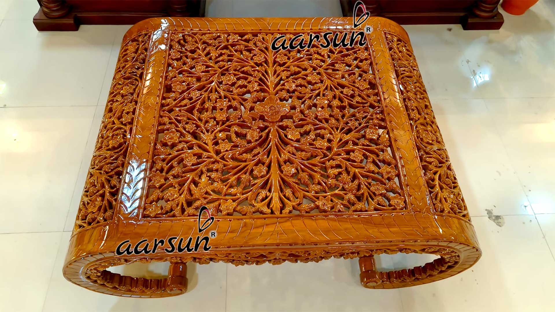 Wooden Coffee Table Frame view 3