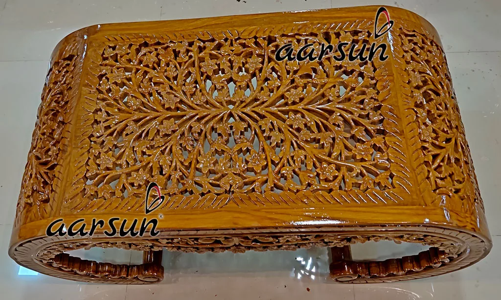 Wooden Coffee Table Frame view 4