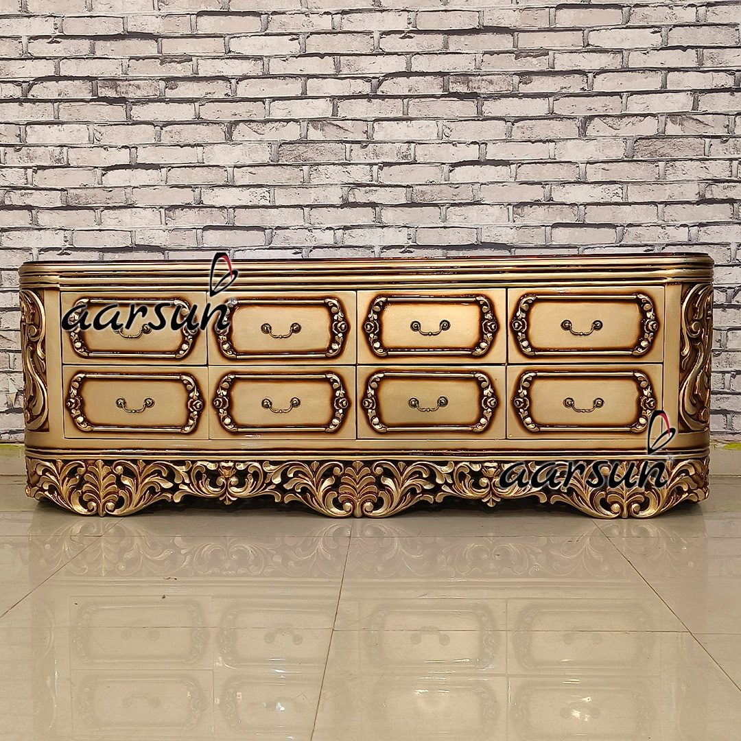 Wooden Console Table With Storage view 3