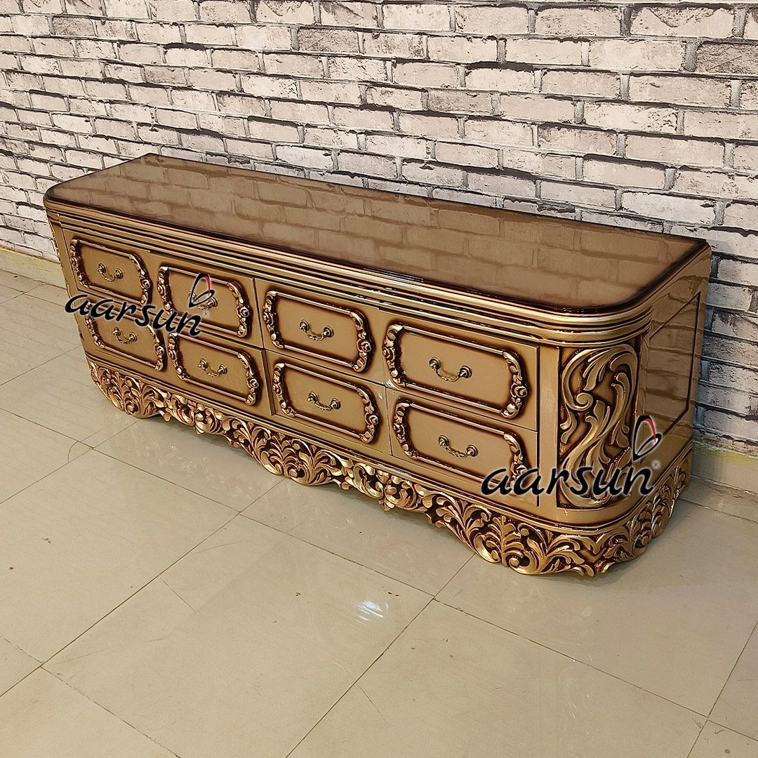 Wooden Console Table With Storage view 4