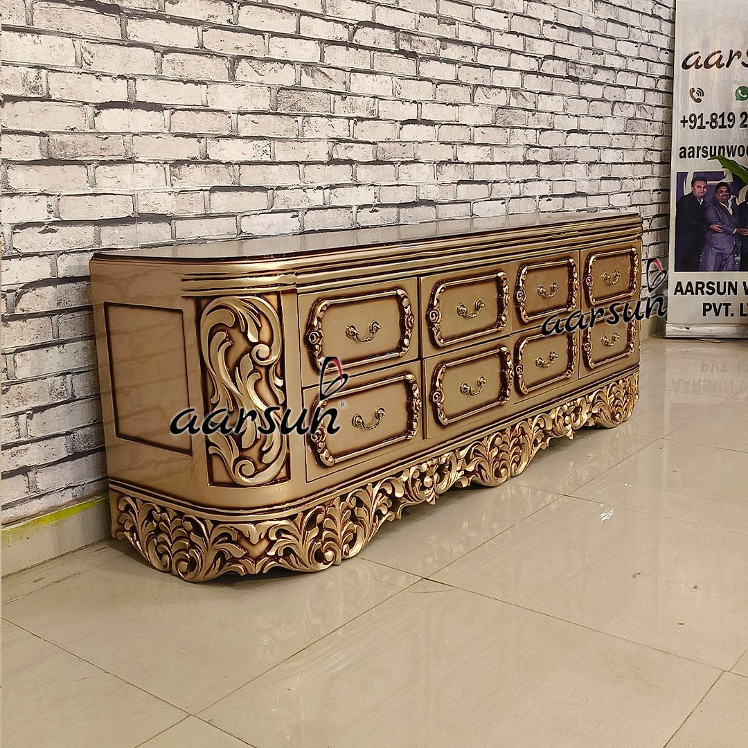 Wooden Console Table With Storage view 5