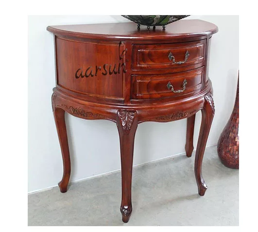 Wooden Little Table In Traditional Design